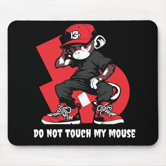 Mousepad Pasta legal de rato macaco (Frente)