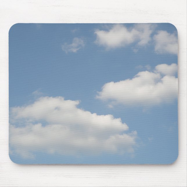 Mousepad Pasta-Mão De Nuvens Brancas Fluffy Cumulus (Frente)