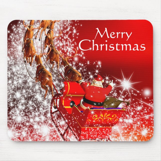 Mousepad Pasta/Papais noeis do mouse natalino e Sleigh (Frente)