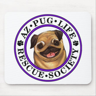 Mousepad Pasta quadrada do mouse AZ Pug Life