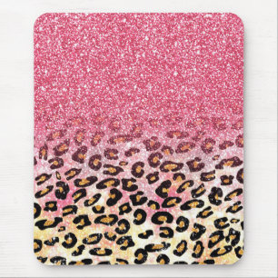 Mousepad Pasta rosa-pinto-pinto-claro, impressão em animai