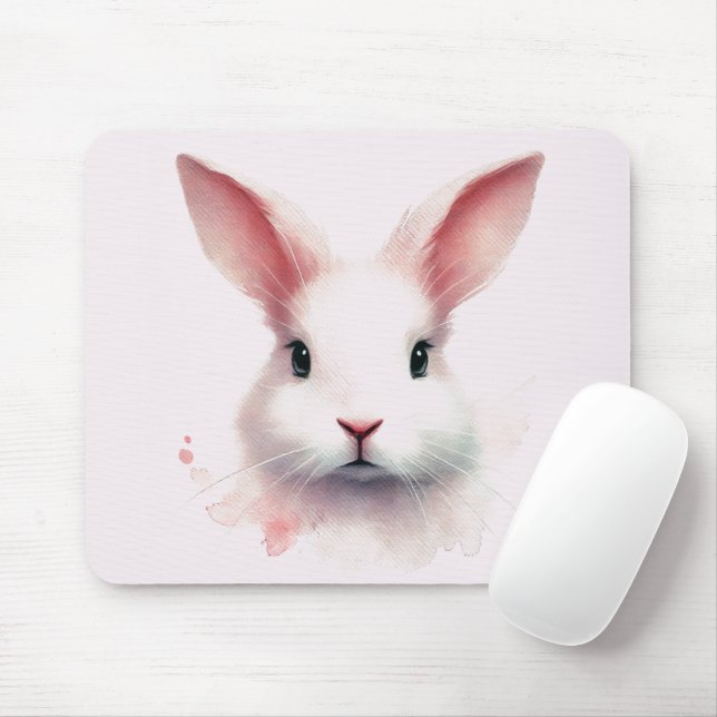 Mousepad Pastel Bunny Magic: Placa do Mouse Girly (Com mouse)