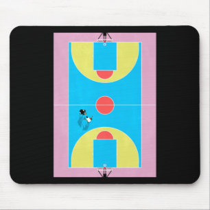 Mousepad Pastel Colors do Tribunal de Basquete