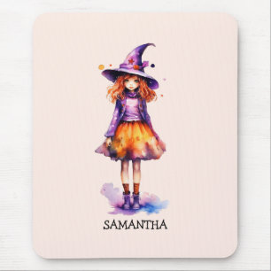 Mousepad Pastel Cute Witch Girl - Halloween Aestética (2)