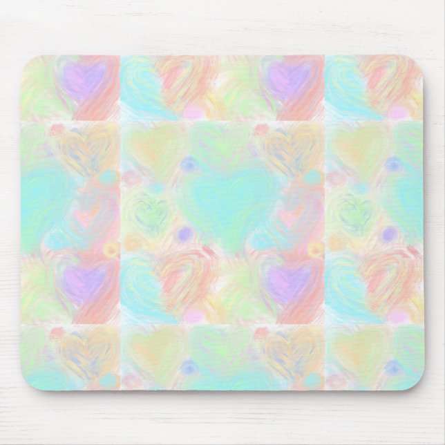 Mousepad Pastel Hearts (Frente)