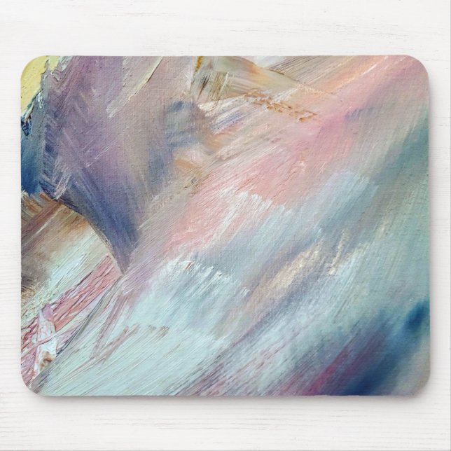 Mousepad Pastel Paint Abstrato (Frente)