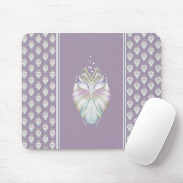 Mousepad Pastel Purple Oracle Owl (Com mouse)