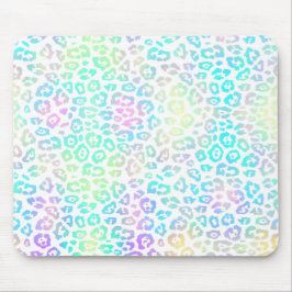 Mousepad Pastel Rainbow Leopard Patterno