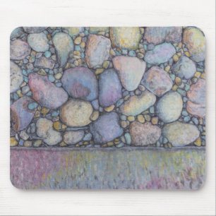 Mousepad Pastel River Rock and Pebbles