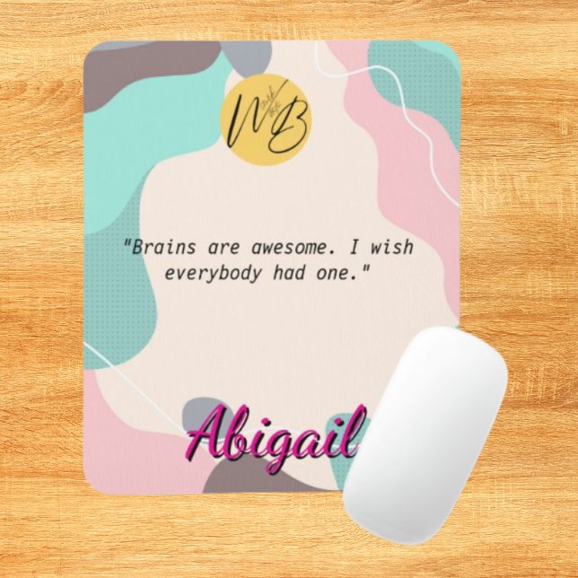 Mousepad Pastel Wave Personalizada Office Logo School (Criador carregado)