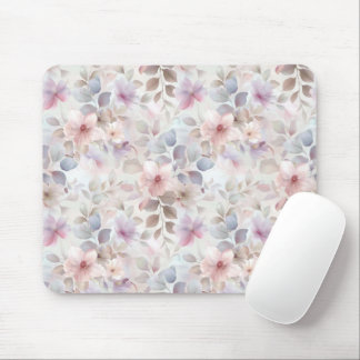 Mousepad pastilha floral de rato pastel para computadores