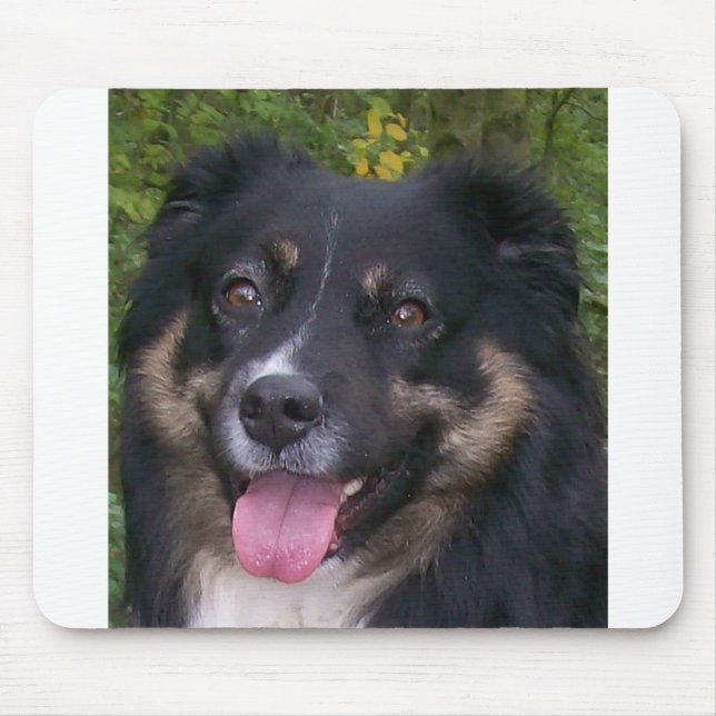Mousepad pastor australiano black tri (Frente)