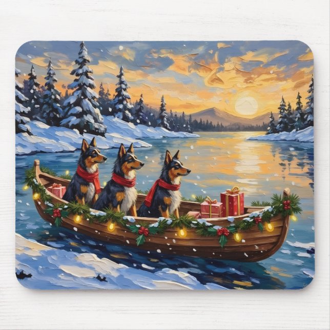Mousepad Pastor da Anatólia Natal Barco Férias (Frente)