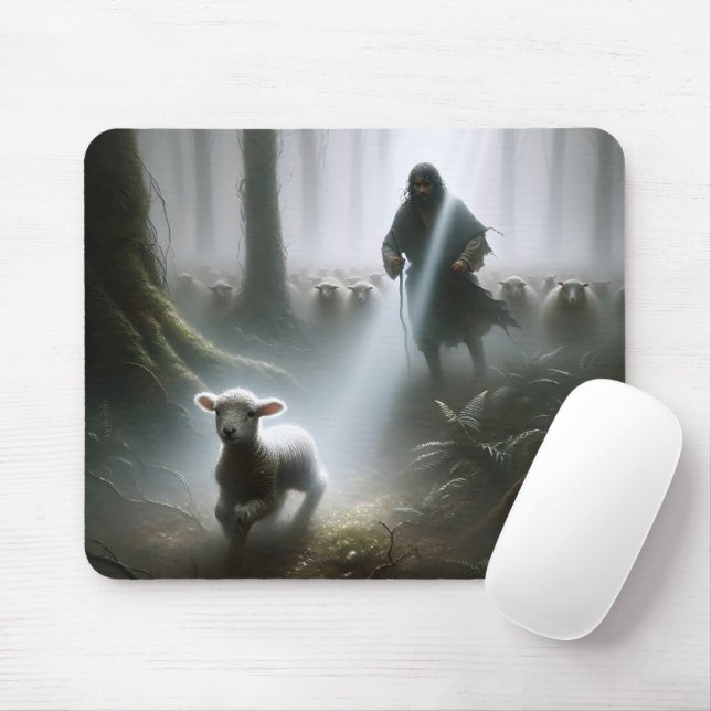 Mousepad Pastor resgatando uma lâmpada (Com mouse)