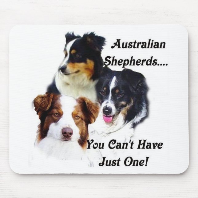 Mousepad pastores australianos (Frente)
