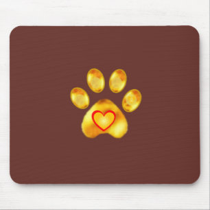 Mousepad Pata Dourada Elegante