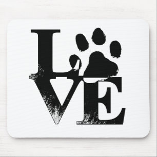 Mousepad Pata Simples De Amor De Pet
