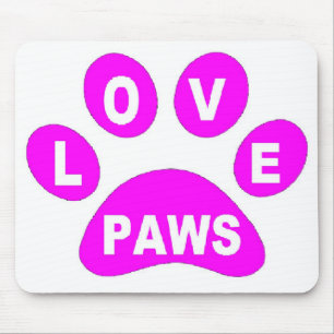 Mousepad Patas de Amor de Pata Rosa