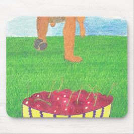 Mousepad Patas de cachorro e cereja