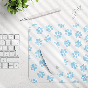 Mousepad patas de rabo, patas de cão, patas azuis de bebê