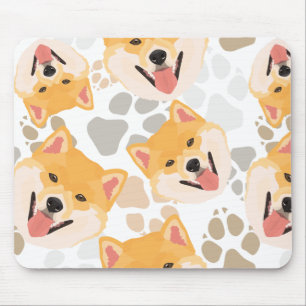 Mousepad Patas Shiba Inu do cão do teste padrão