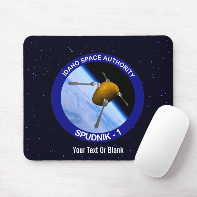 Mousepad Patch da Missão de Satélite Idaho Spudnik (Com mouse)