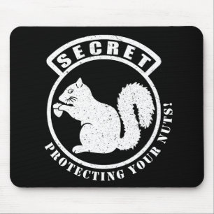 Mousepad Patch de Esquilo Secreto Protegendo Seus Loucos