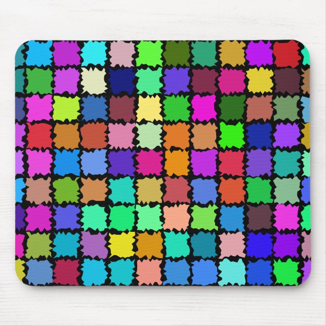 Mousepad Patches de abstrato (Frente)