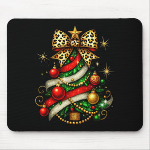 Mousepad Patchwork Natal Alegre Árvore de Natal Coquette Le
