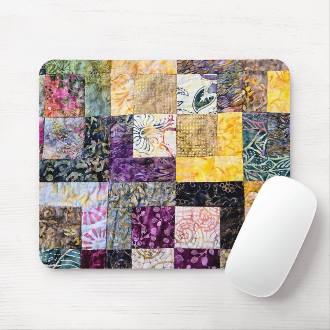 Mousepad Patchwork Quilt Pattern (Com mouse)