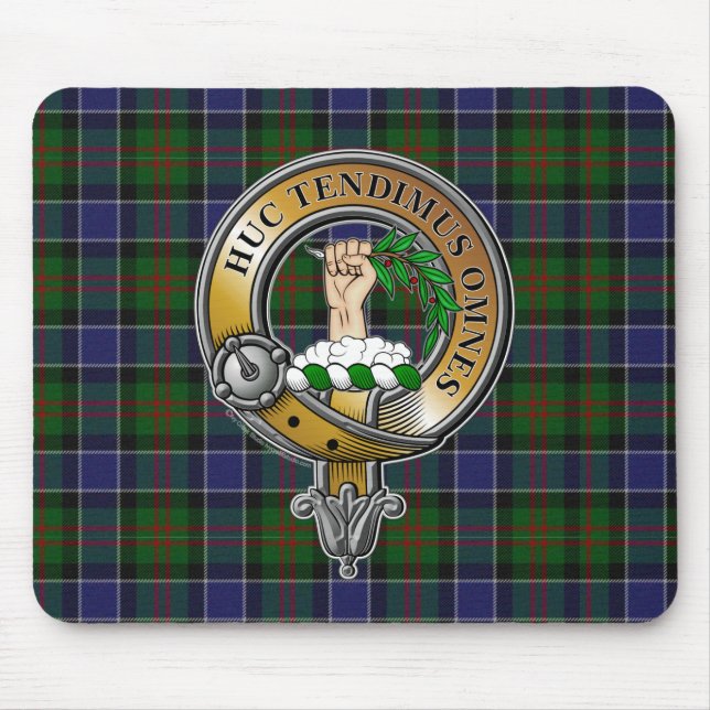 Mousepad Paterson Tartan e Crachá (Frente)