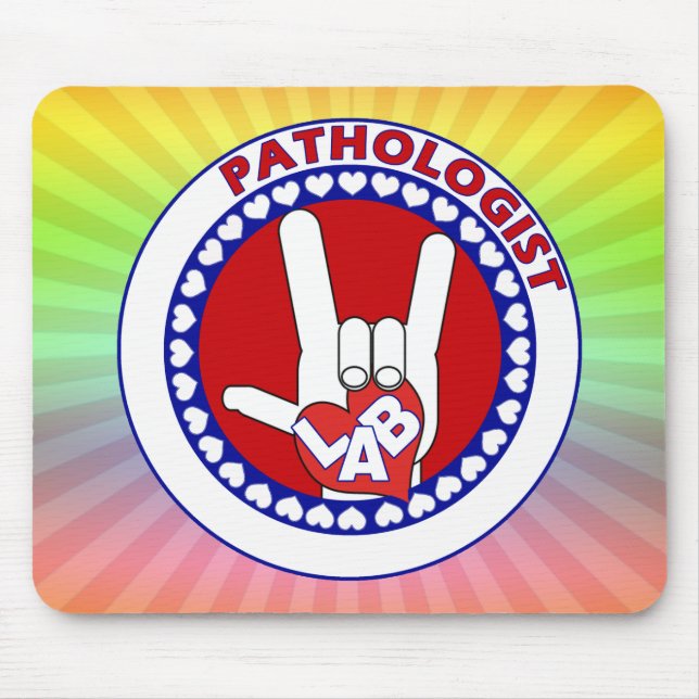 MOUSEPAD PATHOLOGISTA ROUND LOGO ASL (Frente)