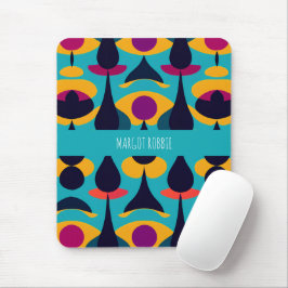 Mousepad Patilha Abstrato Amarelo Azul