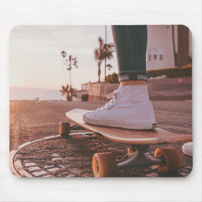 Mousepad patinagem na praia (Frente)
