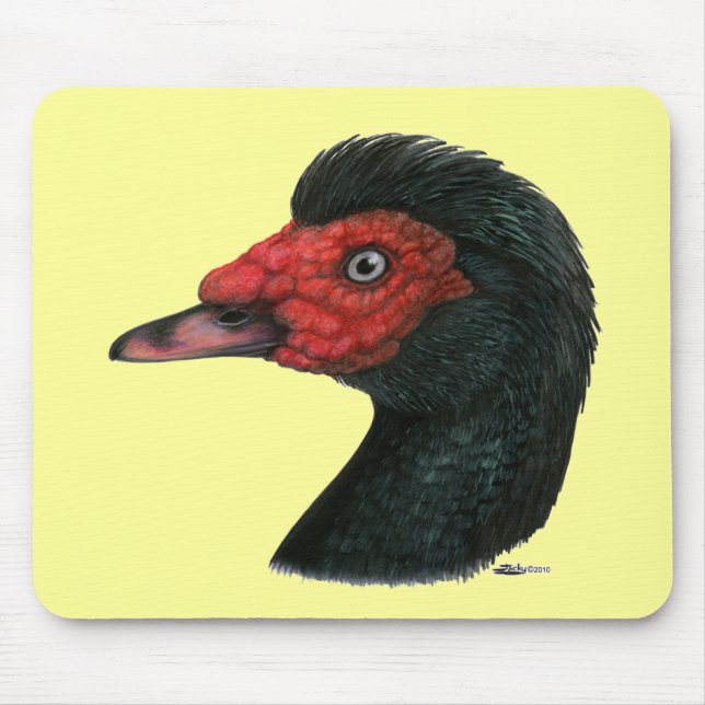 Mousepad Pato: Cabeça de Barbary (Frente)
