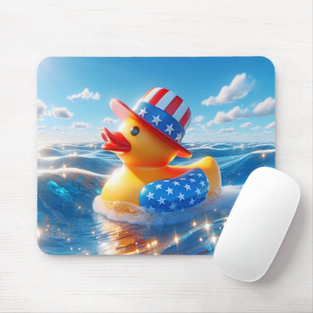 Mousepad Pato de Borracha Amarelo Americano (Com mouse)