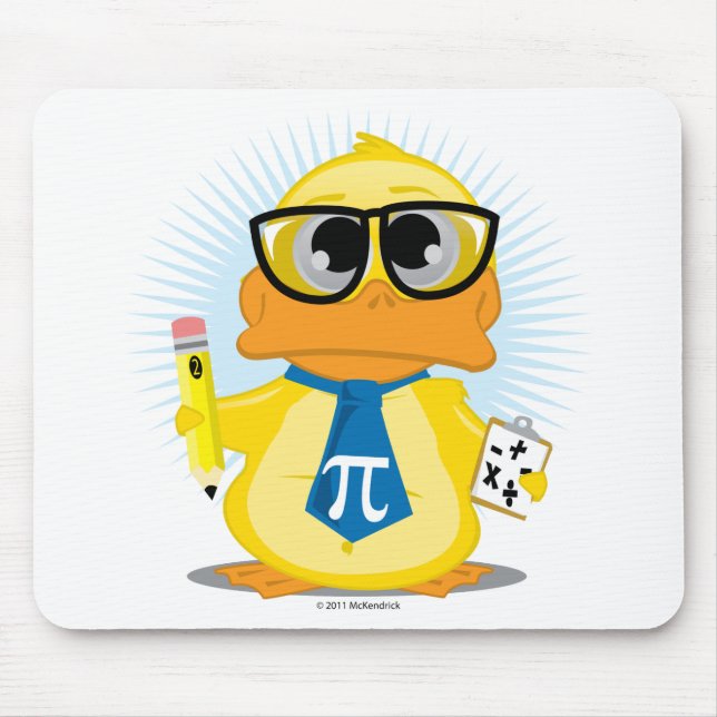 Mousepad Pato do professor de matemática (Frente)