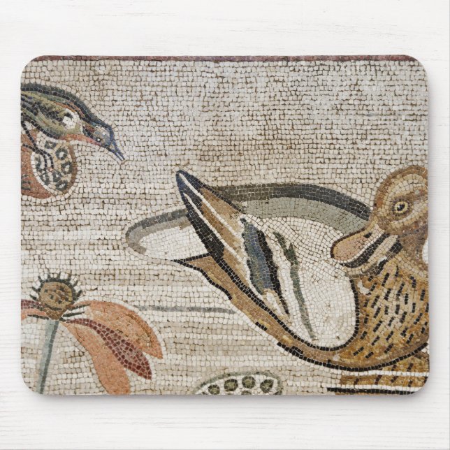 Mousepad Pato e pássaro, mosaico de Nile, casa do Faun (Frente)