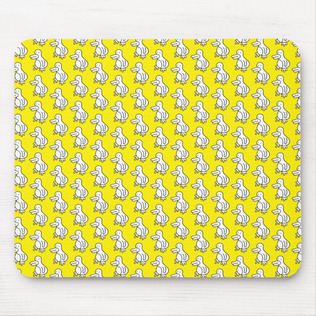 Mousepad Pato ou Pinguim de Desenho Animado Engraçado (Frente)