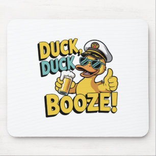 Mousepad Pato Pato Bebida Divertido Cruzeiro Família Corres