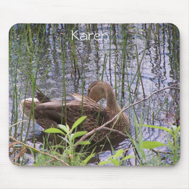 Mousepad Pato se ajeitando entre os juncos (Frente)