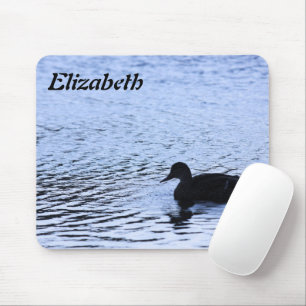 Mousepad Pato Solitário Vida Selvagem Lago Água Pula Foto