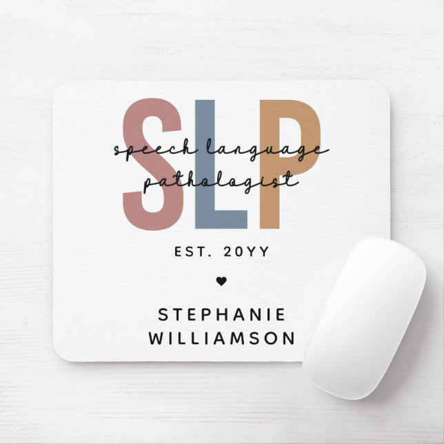 Mousepad Patologista de Idioma de Voz do SLP Personalizado (Com mouse)