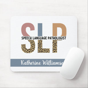 Mousepad Patologista Leopard de Discurso SLP Personalizado