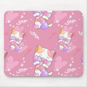 Mousepad Patos Coloridos com Patos de Gato de Amor