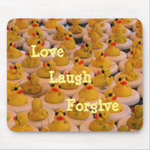 Mousepad Patos de borracha amam risada perdão inspiração