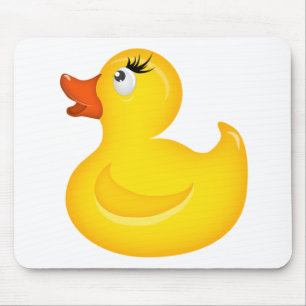 Mousepad Patos de borracha amarela