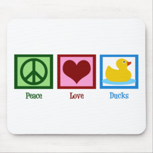 Mousepad Patos do amor da paz
