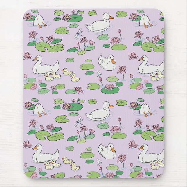 Mousepad Patos e Bocal de Lavanda Waterlily (Frente)
