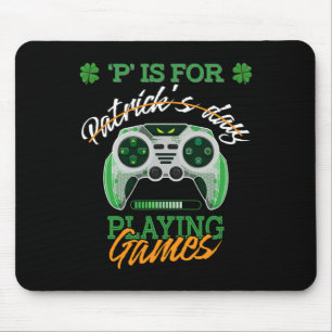 Mousepad Patrick Day Irish Kids Gamer P É Para Jogar V